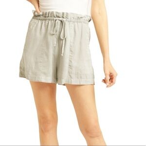 CLOTH & STONE NWT Drawstring Tie Waist Welt Pocket Shorts Size Medium in Stone